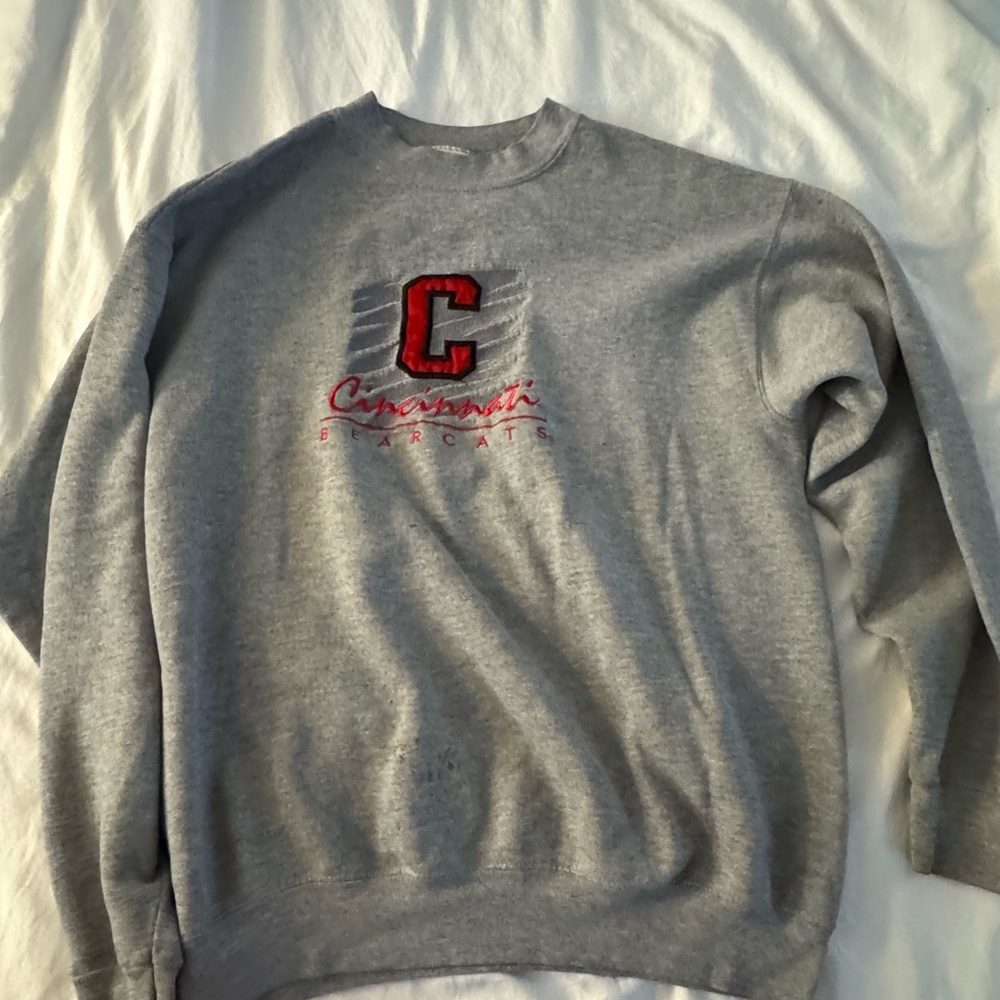 Gray Cincinnati Bearcats Sweater